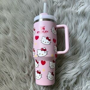 STANLEY x Hello Kitty Pink 40oz Tumbler Cup w/ Handle & Straw Limited Edition